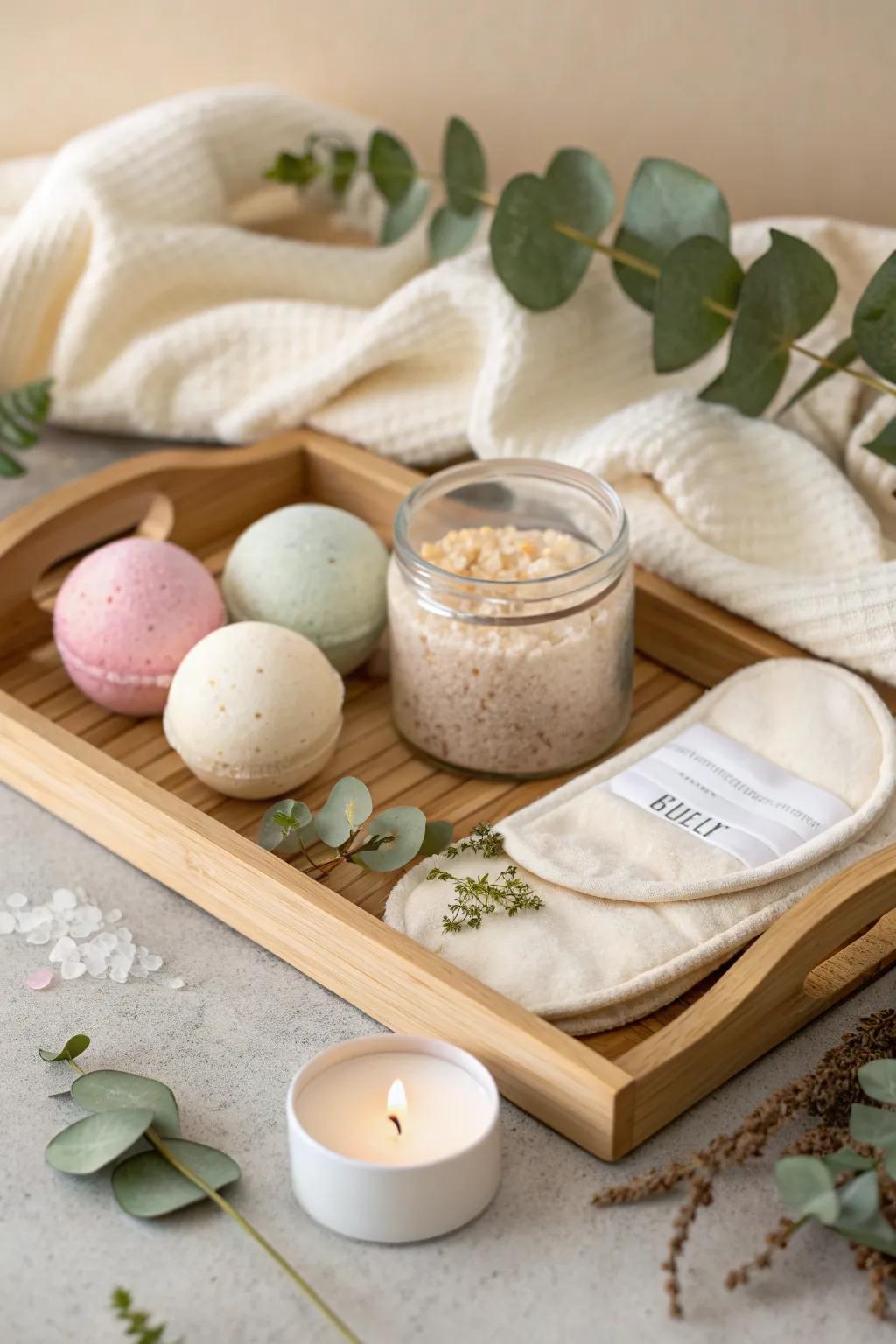 Gift serenity: A DIY spa kit for the ultimate self-care indulgence.