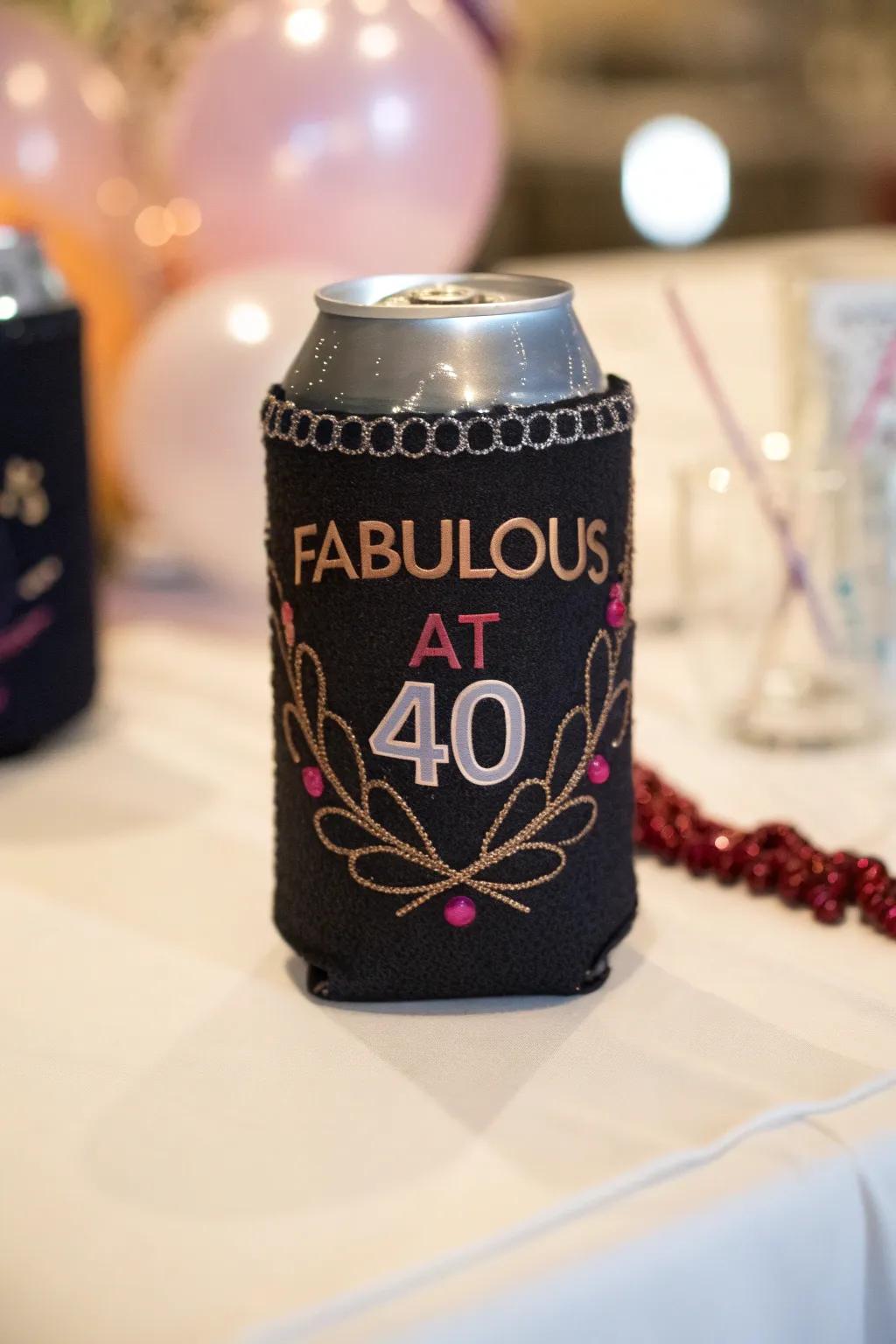 Celebrate in style with a handcrafted koozie that makes every milestone memorable!