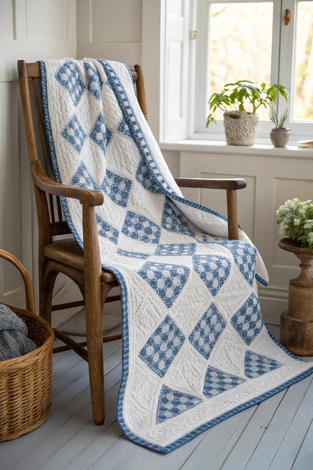 Discover the timeless beauty of the Irish Chain quilt, where elegance meets simplicity.