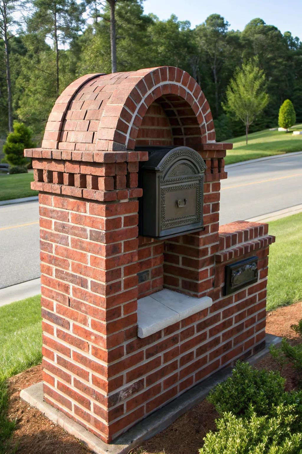 Arched Elegance: The Art of Craftsmanship in Brick Mailboxes