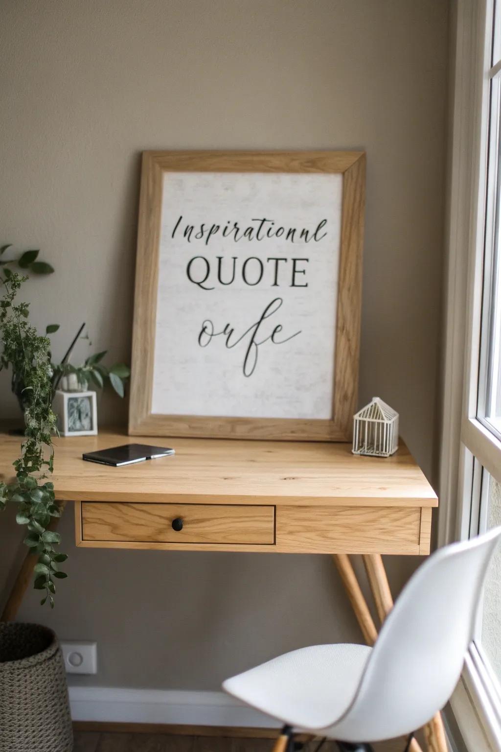 Transform your space with the elegance of calligraphy and the power of words.