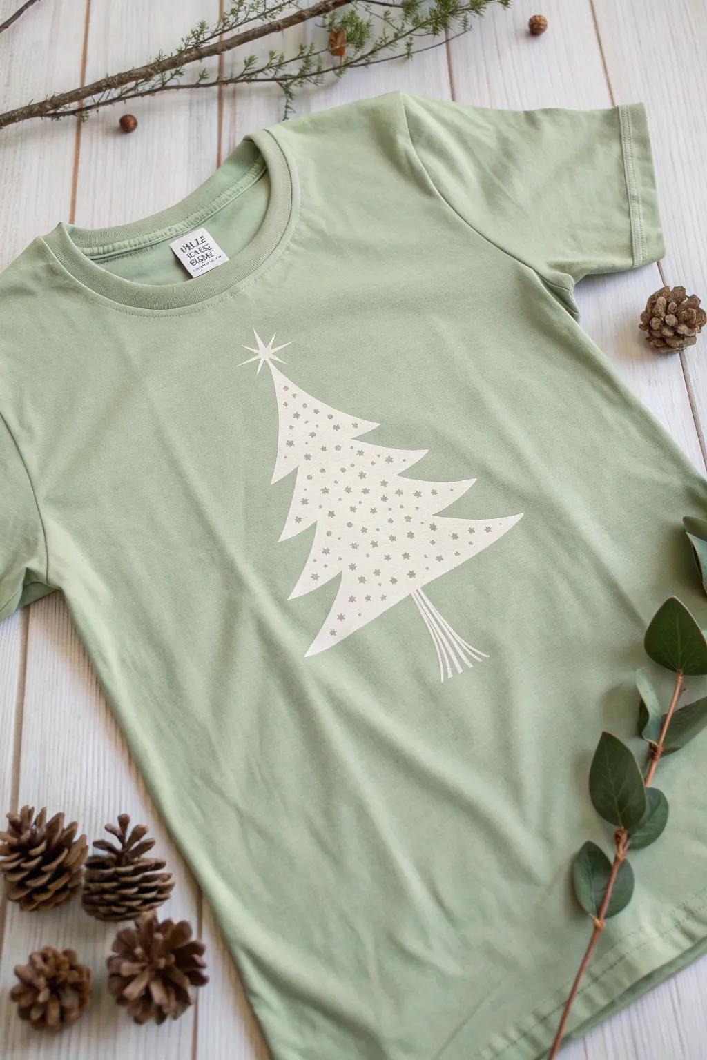 Embrace simplicity and elegance this holiday season with a Tree-mendous Christmas tee. 🎄✨