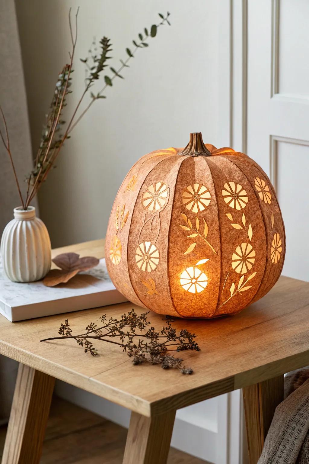 Illuminate your Thanksgiving with handmade elegance: DIY Pumpkin Paper Lanterns.