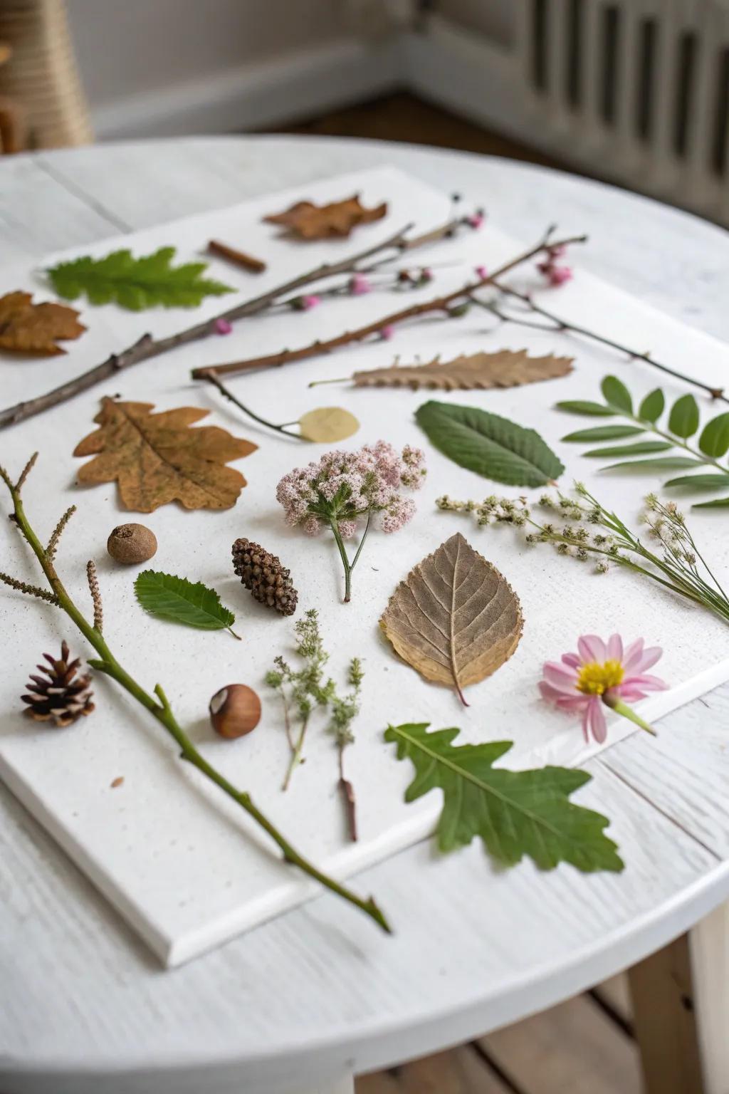 Nature’s Art: A Simple, Elegant Collage to Inspire Creativity