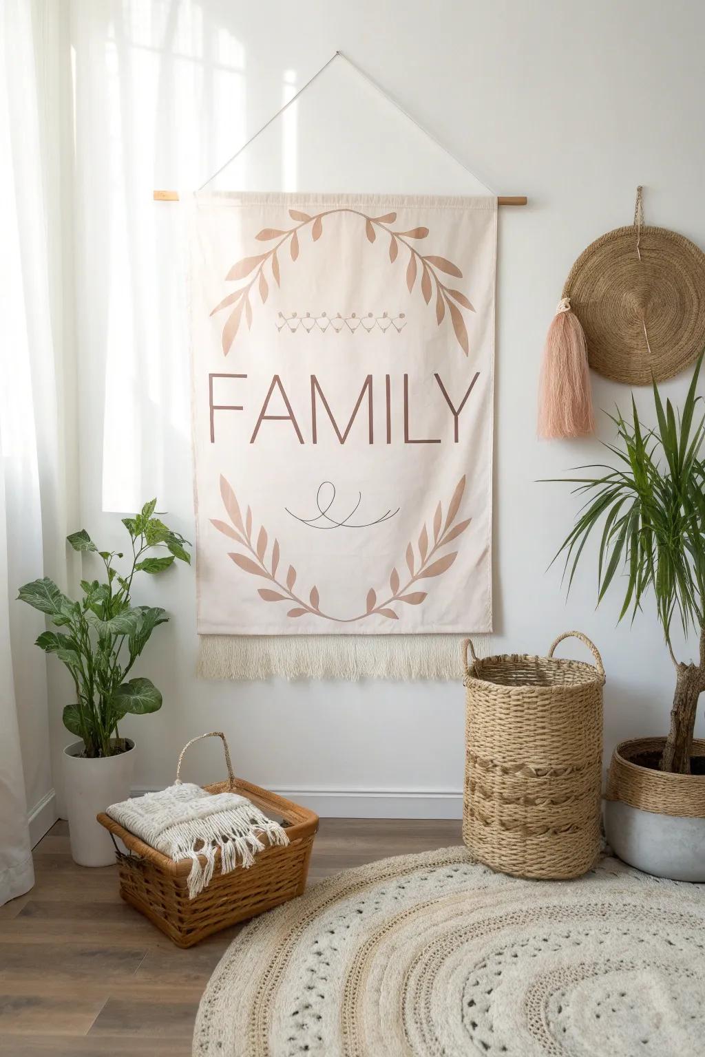 Celebrate family with bespoke wall art that speaks from the heart. Perfect for adding a personal touch to any Scandinavian-inspired home.