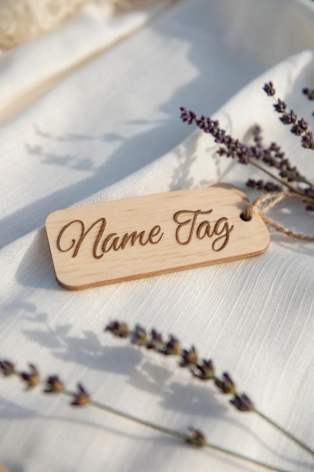 Discover the art of personalization with unique fonts that make every name tag a memorable masterpiece.