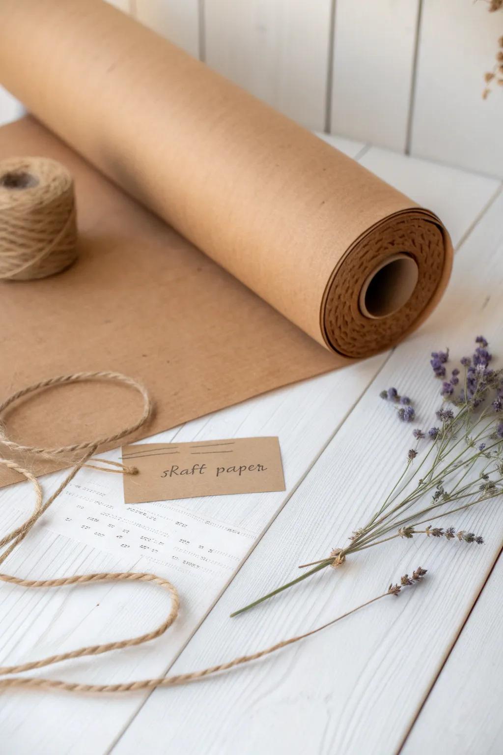 Transform your gift-giving with the timeless charm of kraft paper chic. 🌿✨