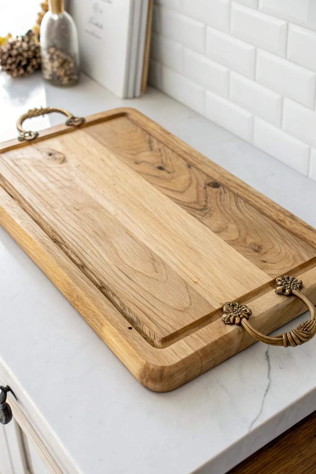 Elevate your brunch with a handcrafted rustic tray transformation!