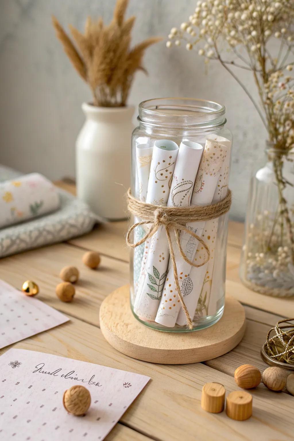 Crafting love: Create your own personalized date jar for endless moments of joy.