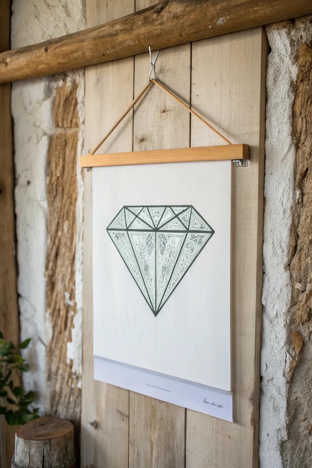 Simple yet elegant wooden hanger.