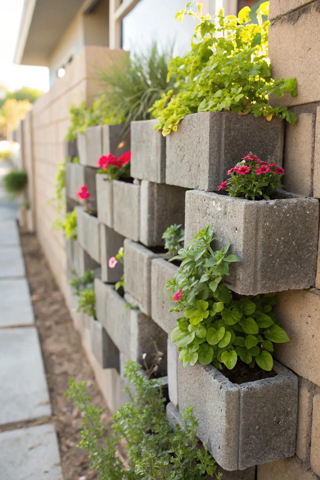 Transform your outdoor space with a stunning DIY vertical planter wall!