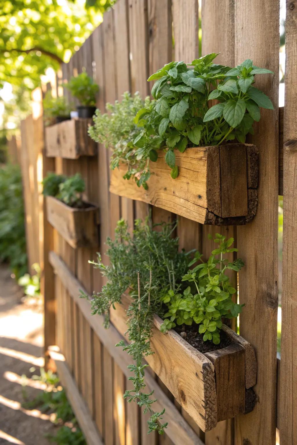 Elevate your fence with a touch of green craftsmanship.