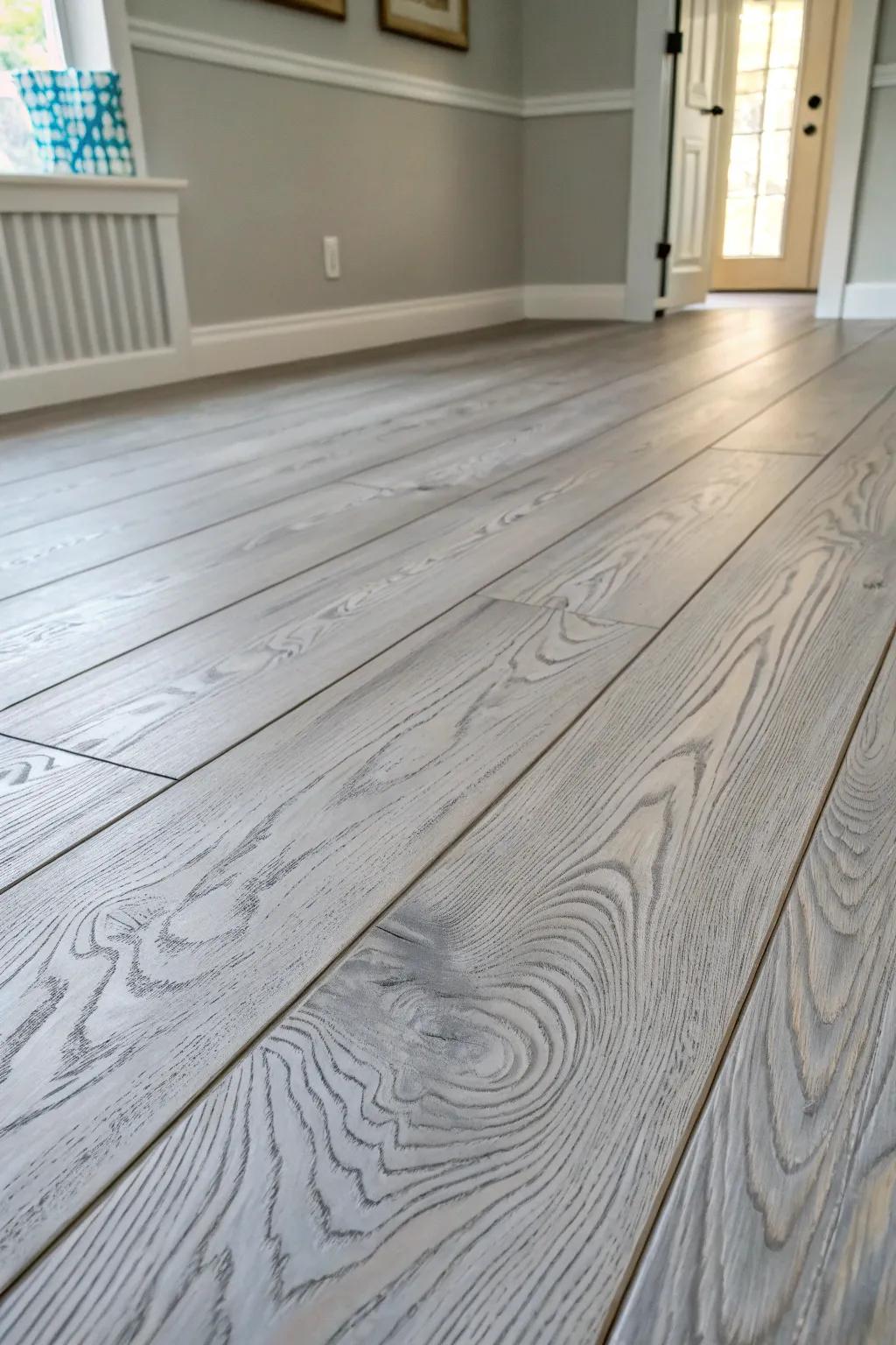 Transform your space with the timeless elegance of painted plywood floors.