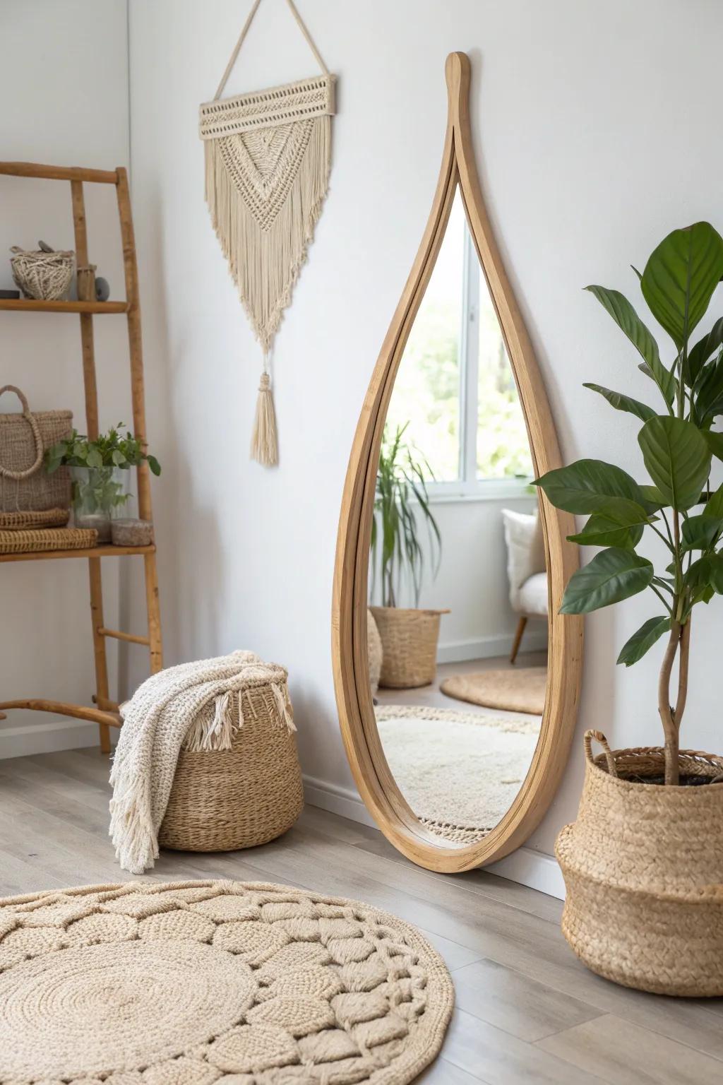 Reflect your style with a uniquely shaped mirror that adds glamour and opens up your space.
