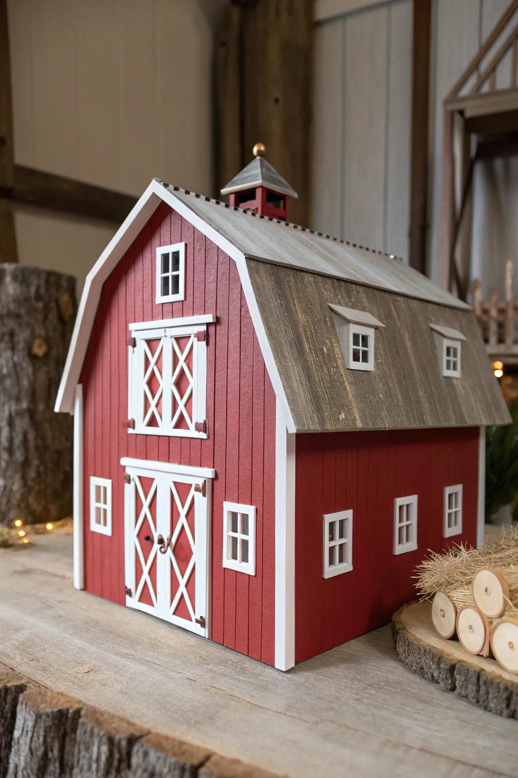 Transform your Schleich barn with a splash of bold color for that authentic farm feel. #DIYBarnBeauty