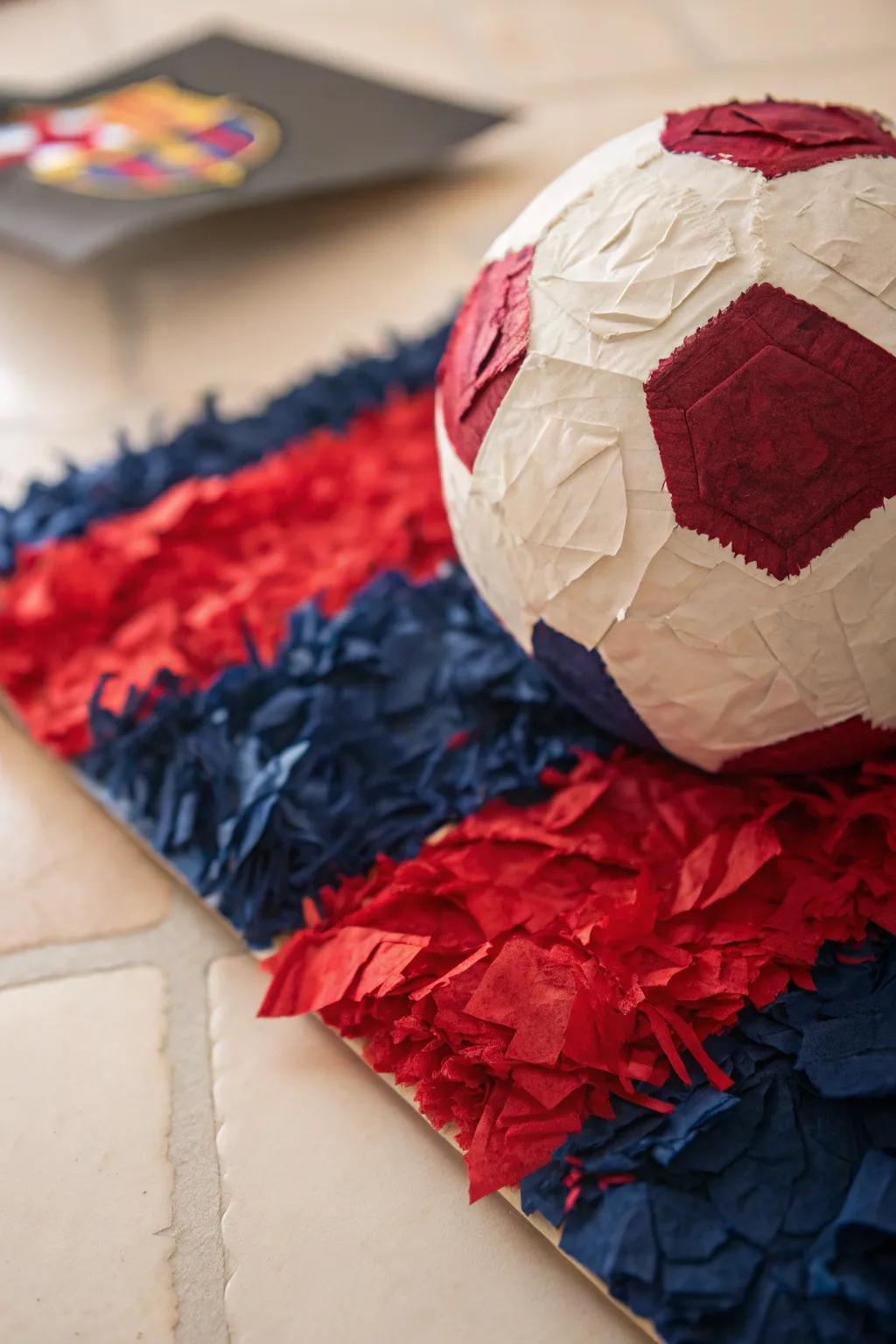 Capture the essence of team spirit with handcrafted colors and textures!
