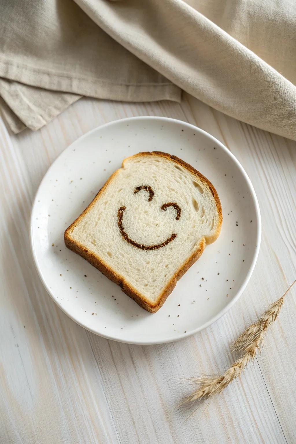 Start your day with a smile and a slice of happiness! 🍞😊 #MorningJoy #MinimalistCharm