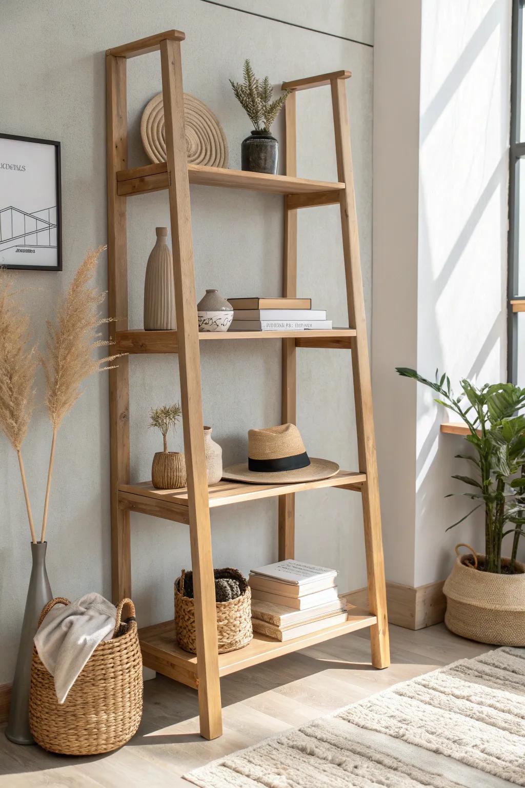 Elevate your storage style with playful shelving that blends Scandinavian simplicity with Boho charm.