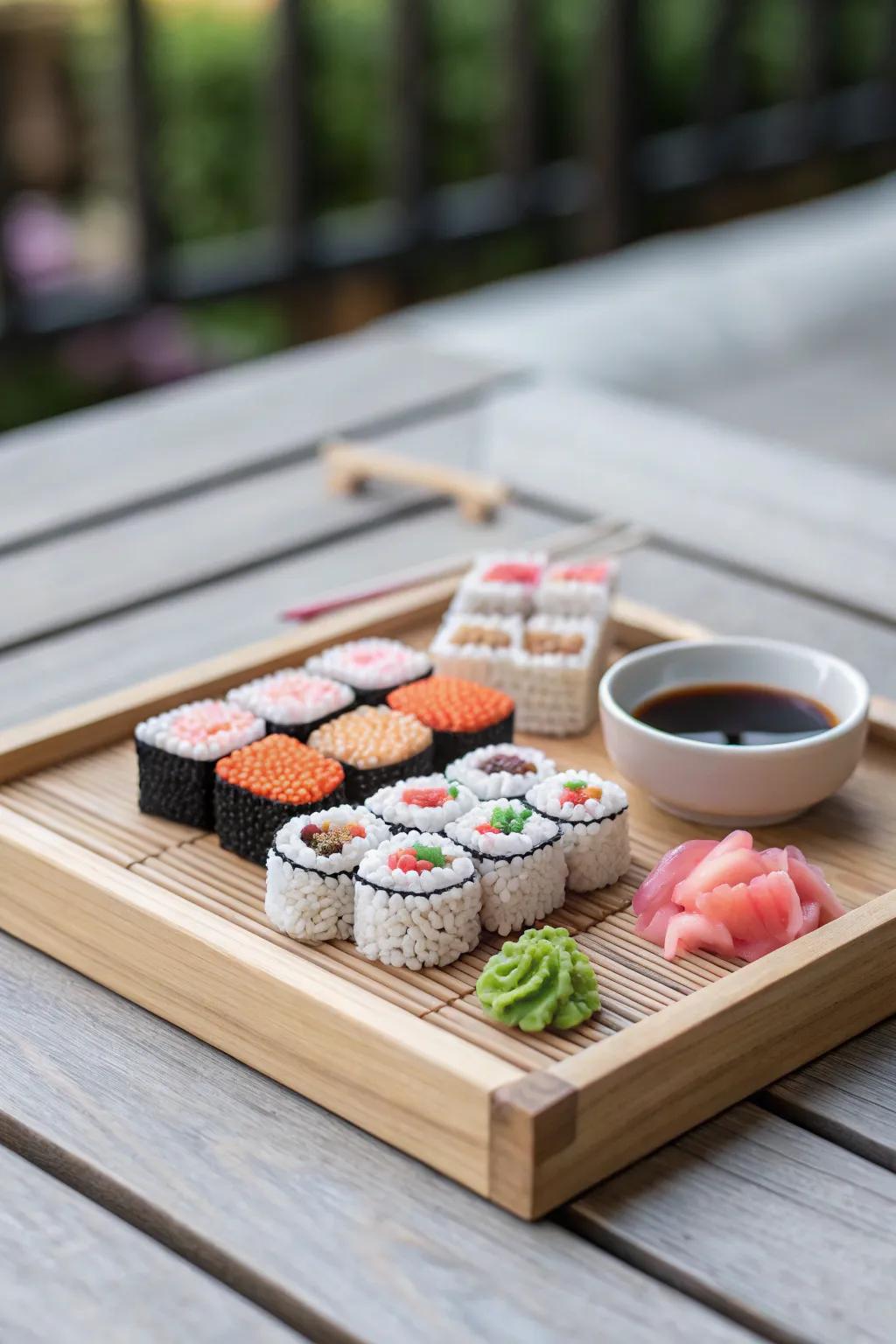 Quirky and cute: A mini sushi set to inspire your next cozy night in!