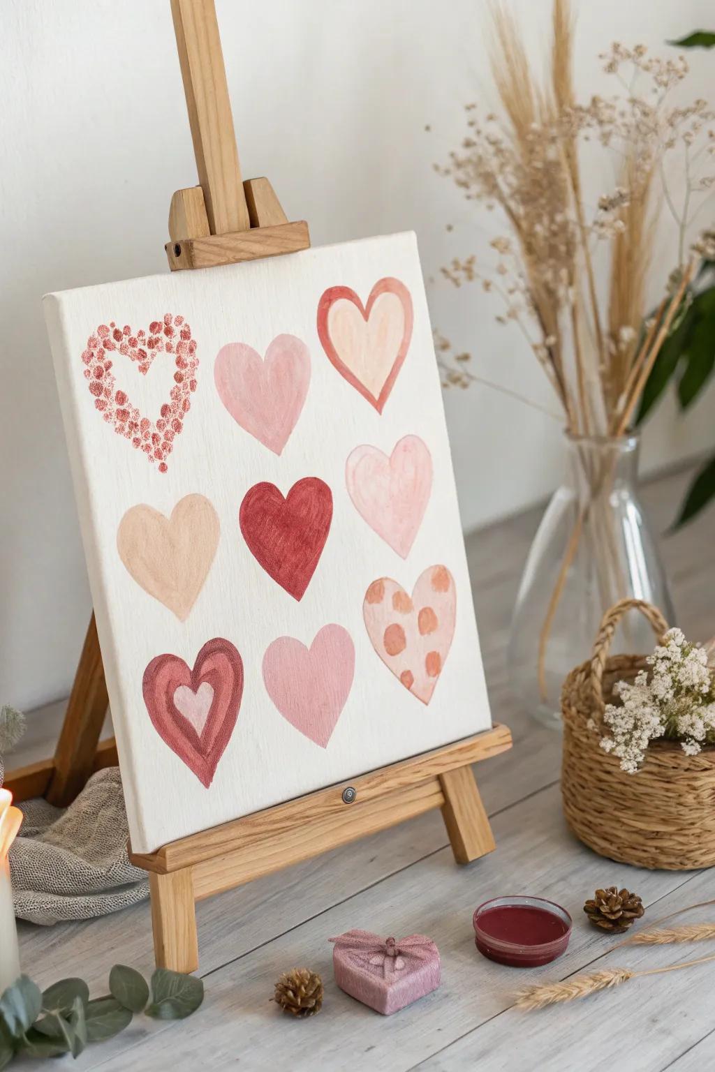 Capture love's essence with simple heart designs that warm any space with charm and elegance.