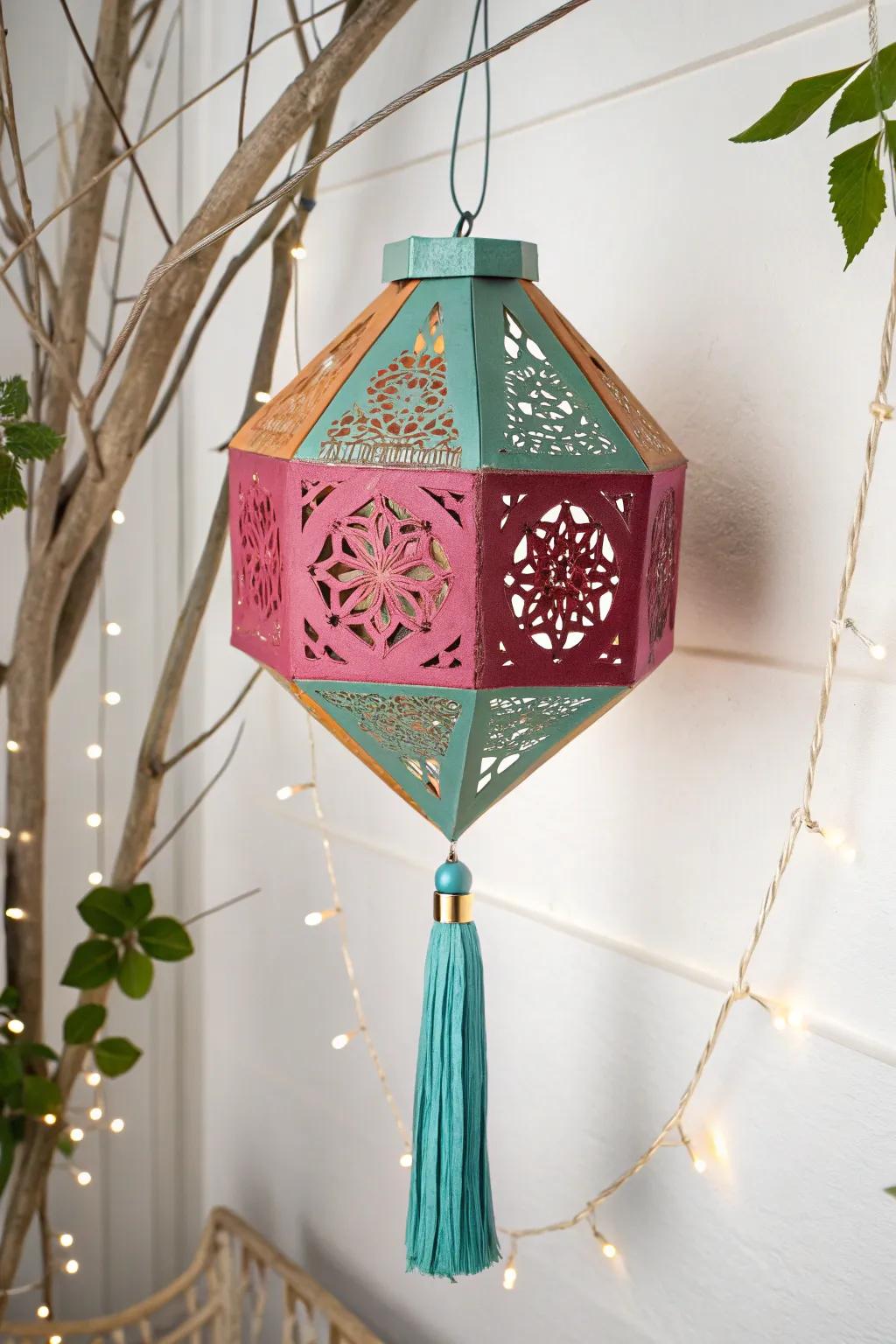 Illuminate your Eid with handmade elegance: Craft your own paper lanterns for a touch of exotic charm.