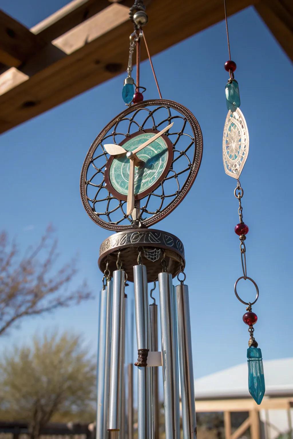 Harness the wind's energy with this beautifully crafted, eco-friendly wind chime.