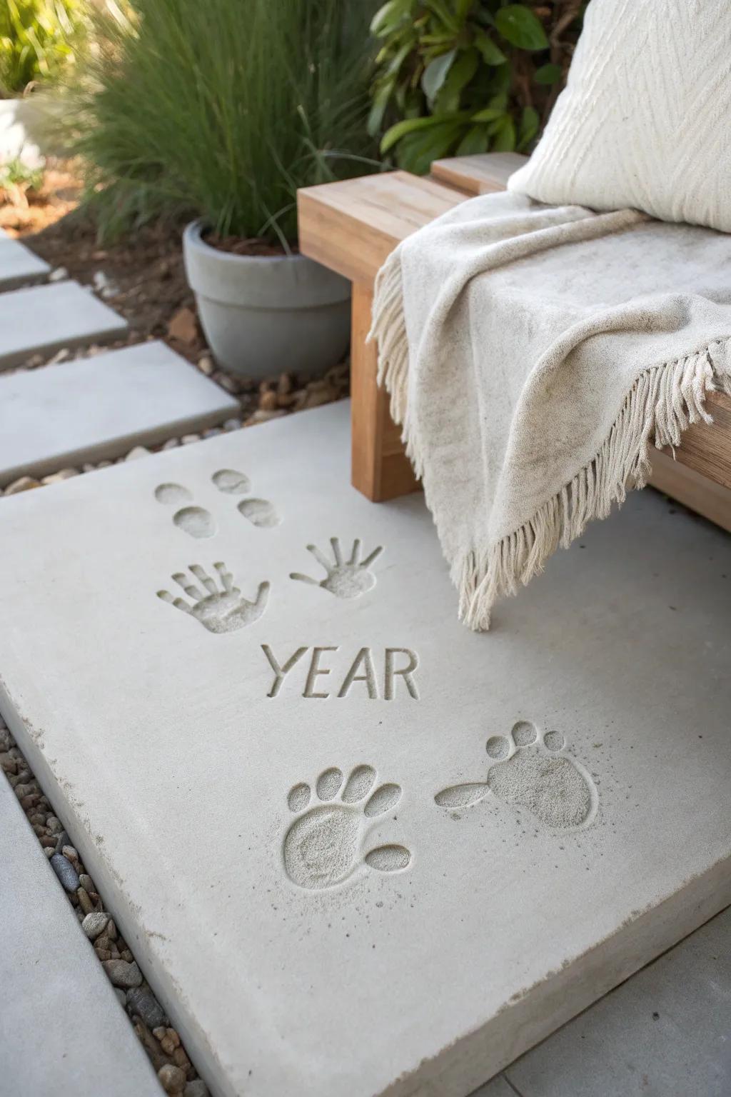Capture memories in stone—create a heartwarming memory nook on your patio.