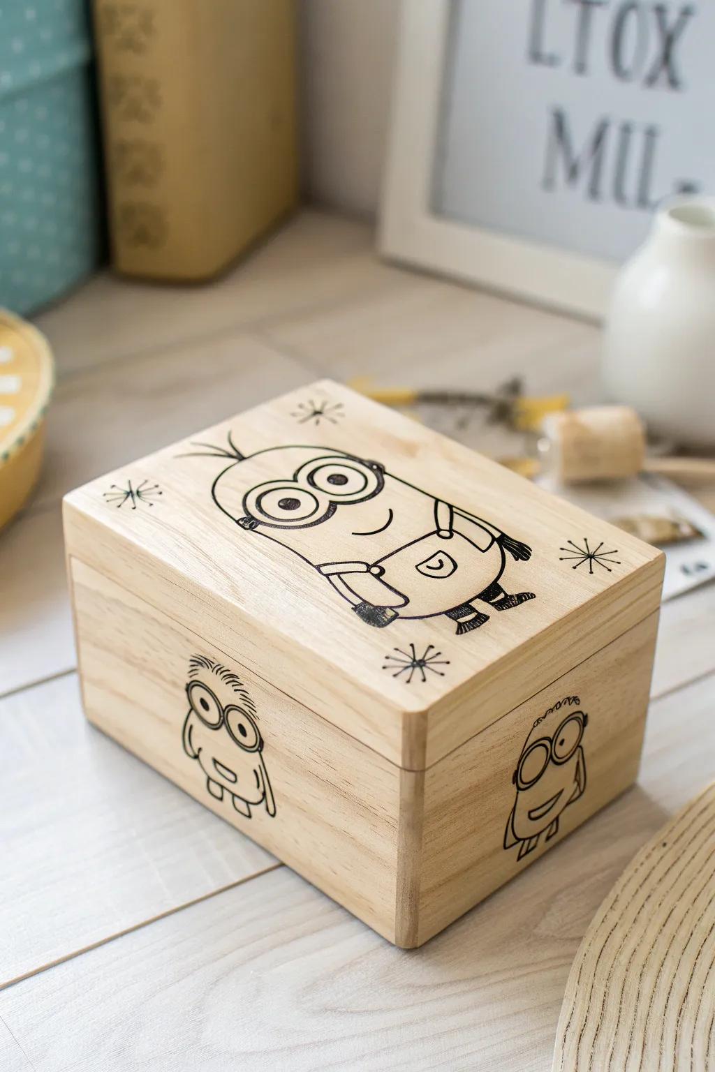 Add a playful twist to your decor with minimalist cartoon charm!