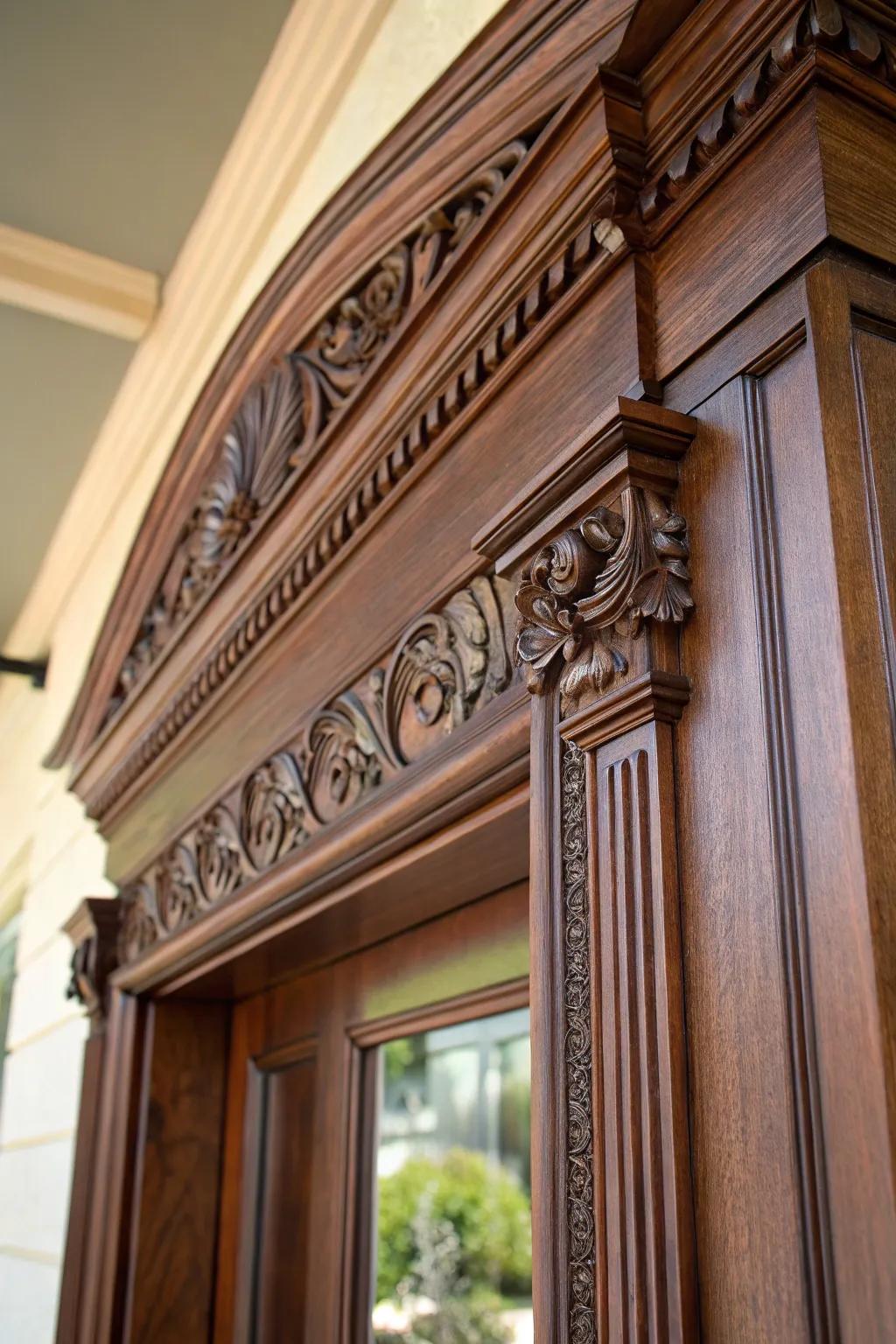Elevate your entryway with exquisite craftsmanship: Discover the transformative power of decorative moldings.