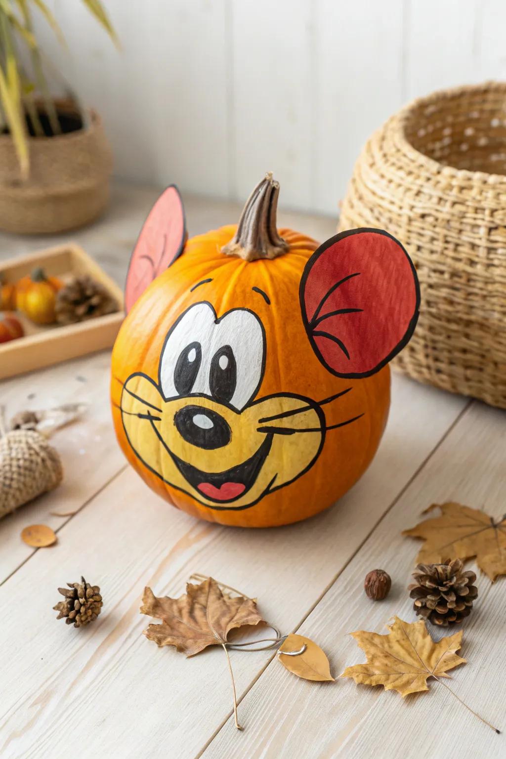 Bring your pumpkin to life with whimsical cartoon charm!