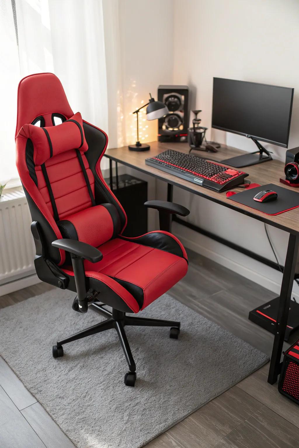Bold colors can transform your gaming chair into a statement piece.