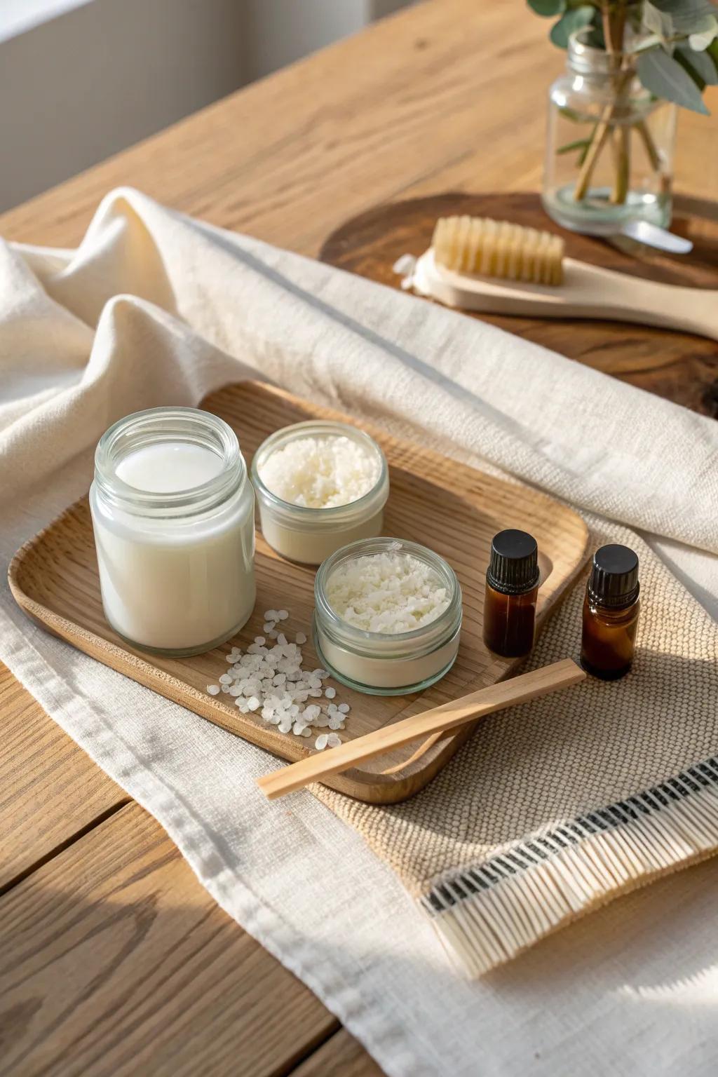 Ignite your creativity with a charming candle-making kit, the perfect blend of Scandinavian minimalism and boho flair.