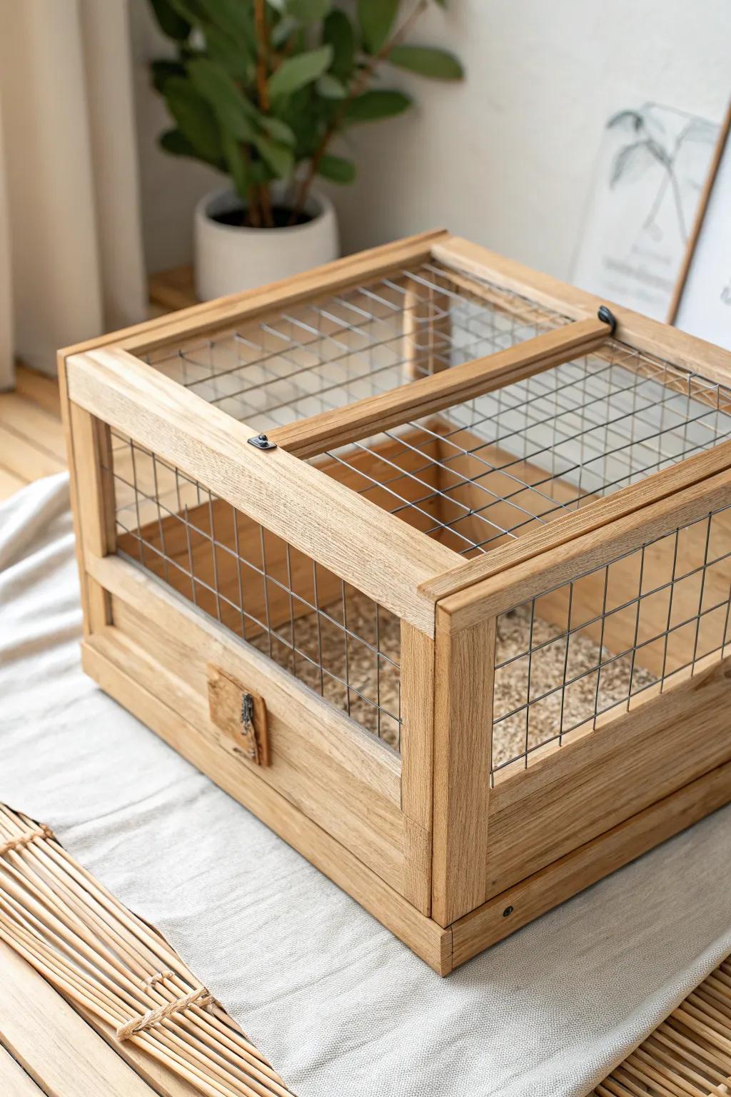 Elevate your hamster's home with a touch of Scandinavian elegance. #DIY #MinimalistDesign