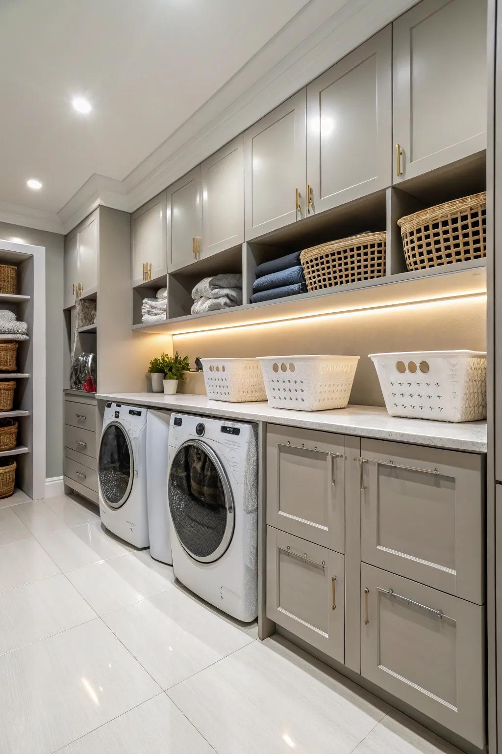 Hampers that seamlessly fit into your laundry room aesthetic.