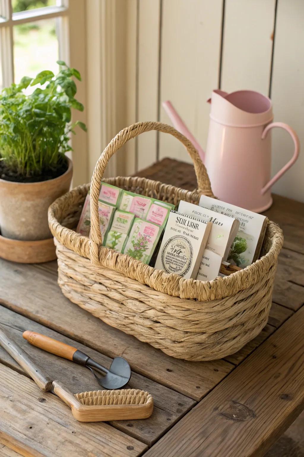Cultivate joy with this charming Gardener's Dream basket—perfect for nurturing both plants and smiles.