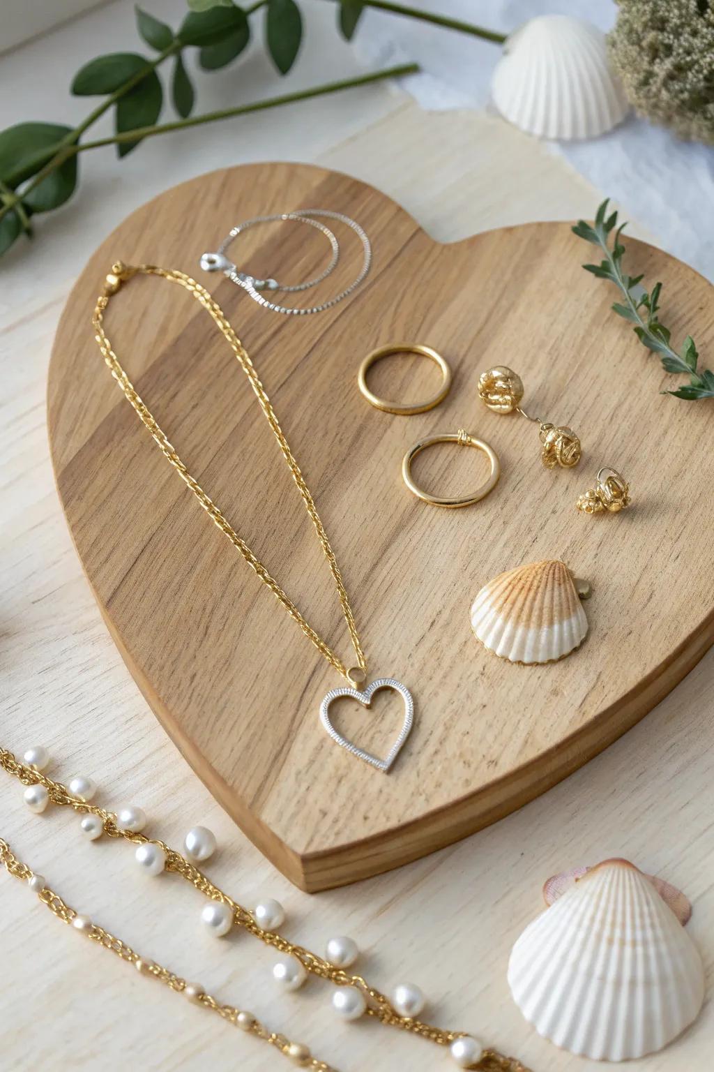 Crafted with Love: A Heartfelt Jewelry Display
