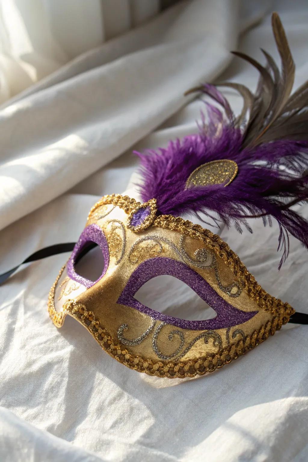 Sparkle and shine with a touch of elegance: Discover your perfect Mardi Gras mask.
