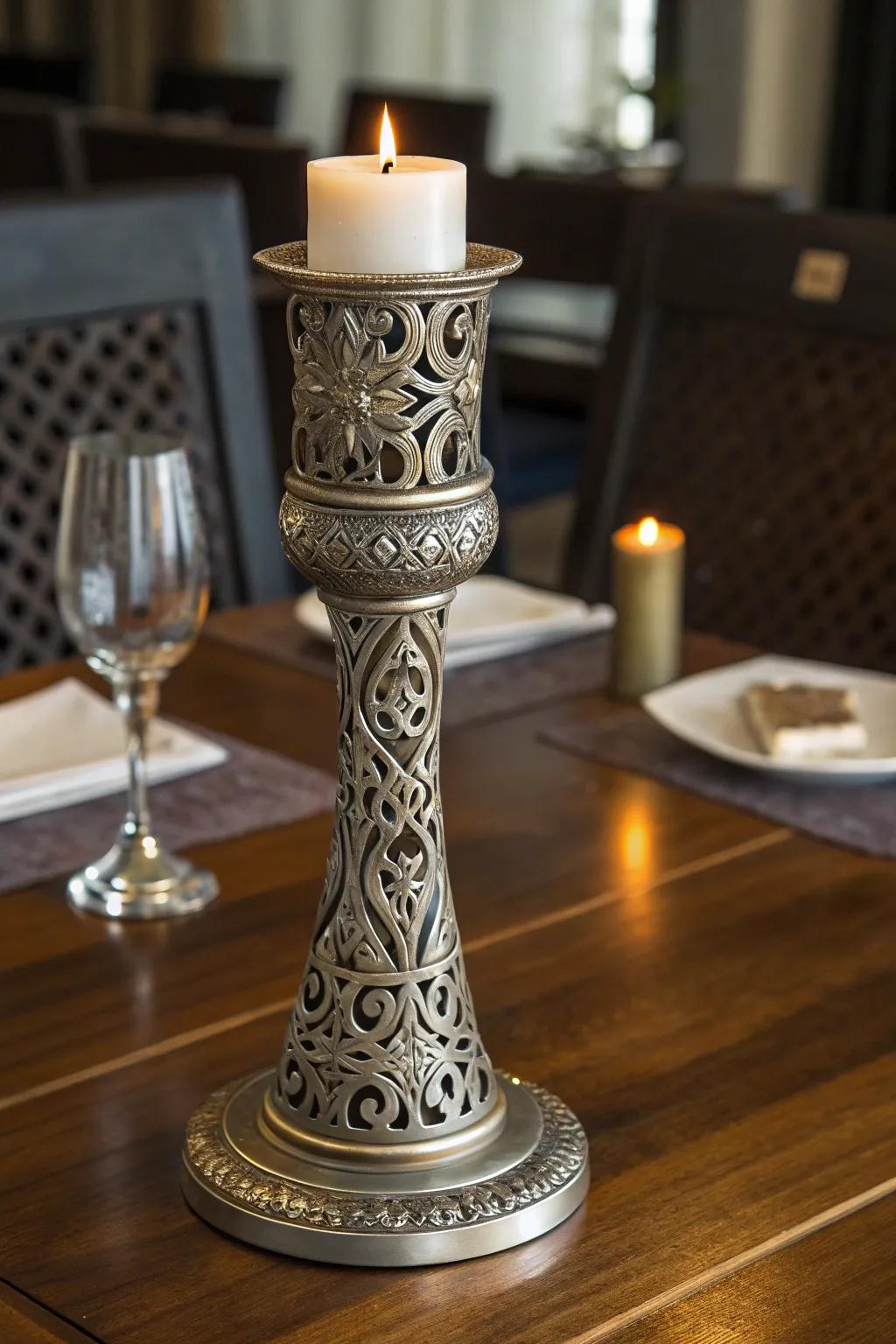 Illuminate your space with handcrafted elegance: Metal artistry meets industrial-chic style.