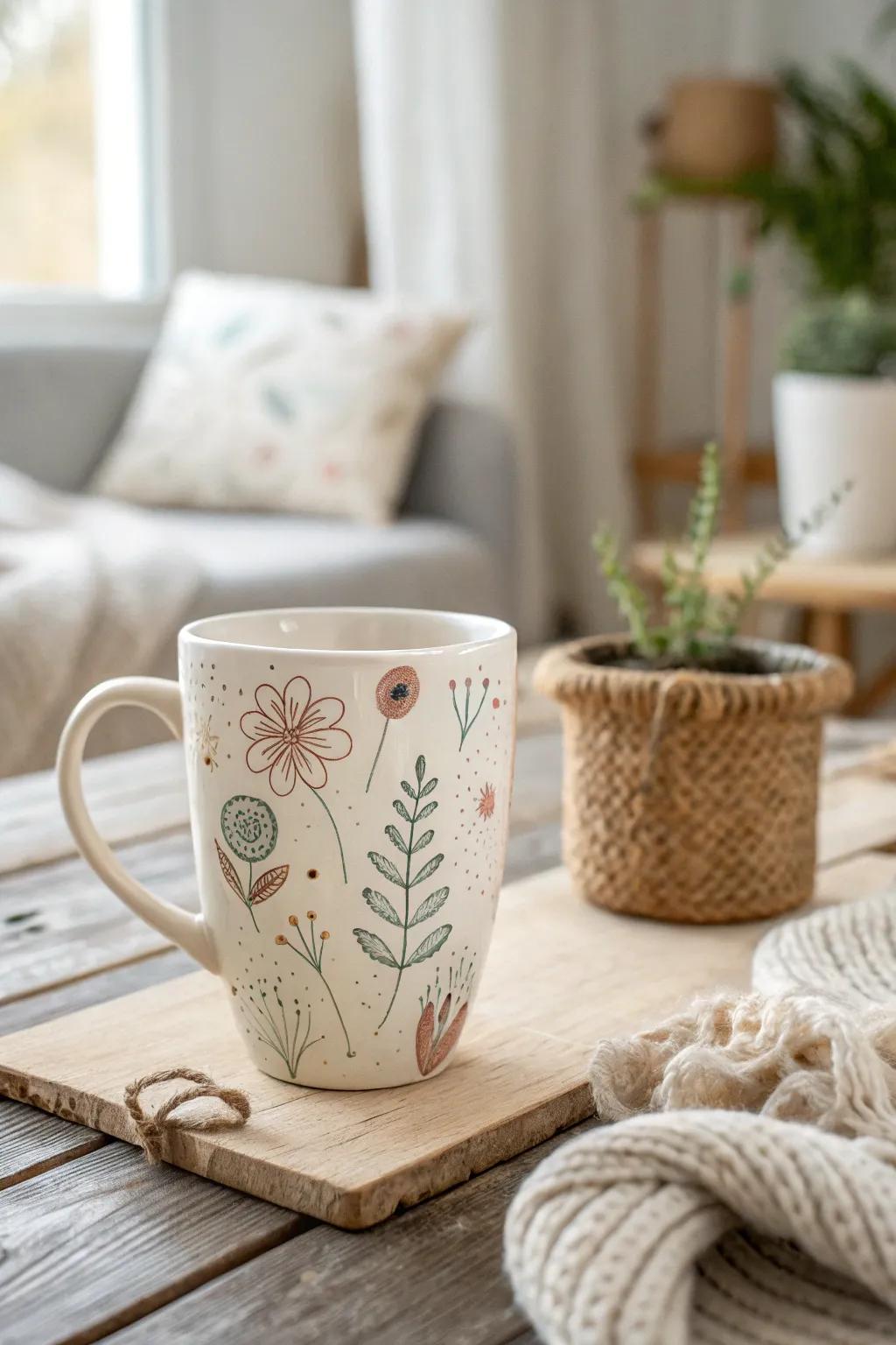 Transform your mugs into personalized masterpieces with DIY ceramic art for a touch of elegance and individuality.