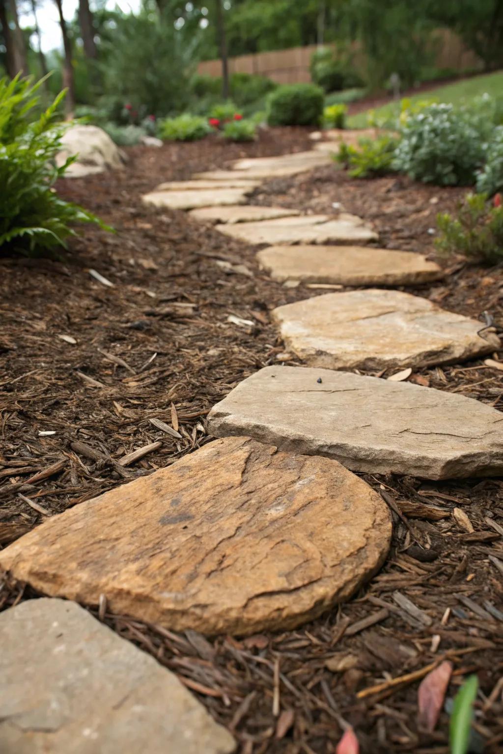 Discover the art of stepping stones: Where craftsmanship meets nature's path.