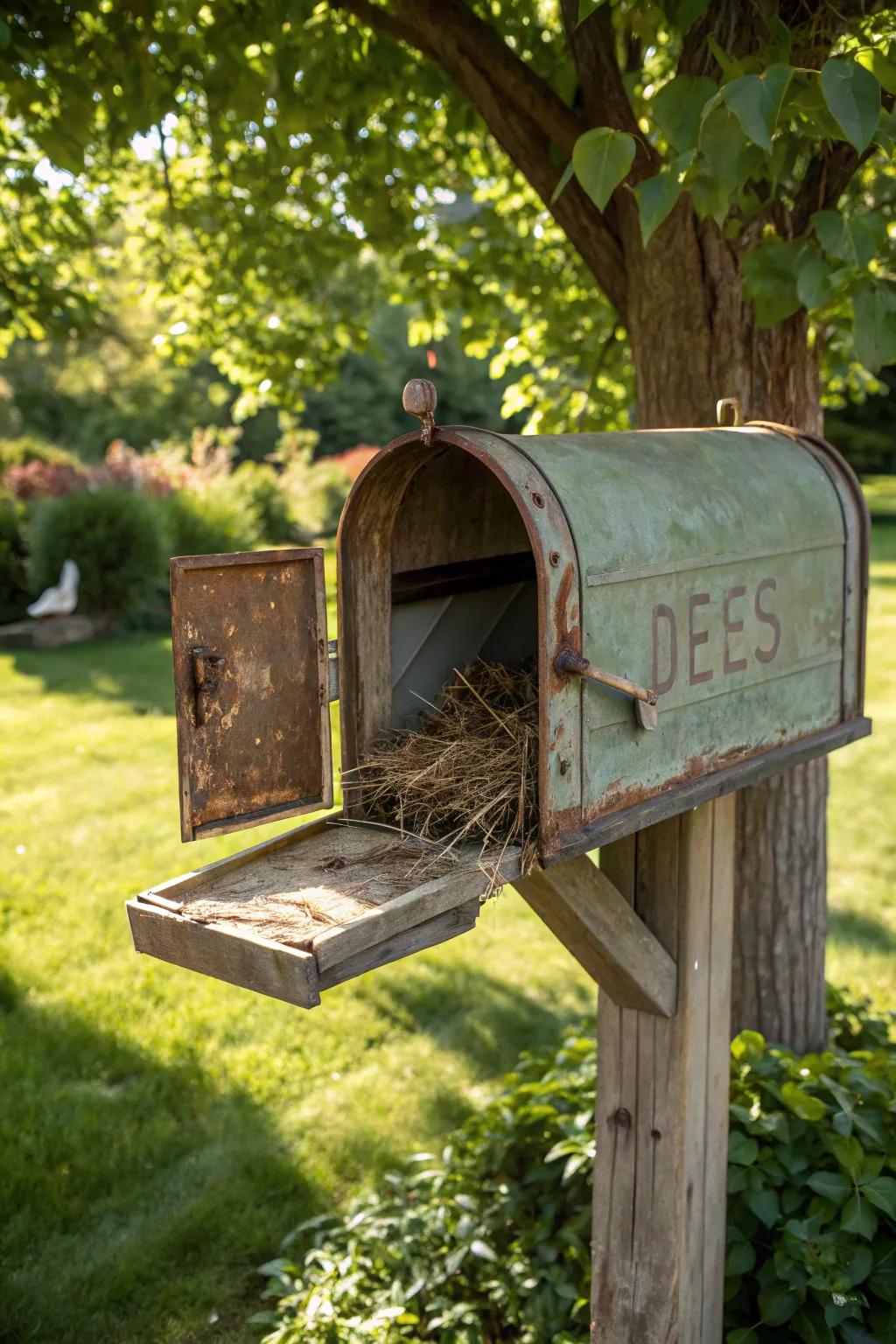 Transform vintage charm into a cozy retreat with this unique nesting box idea.