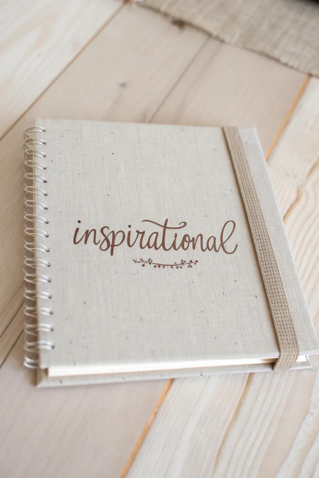 Inspire your day with a touch of elegance and simplicity. #MinimalistQuotes #BohoNotebook