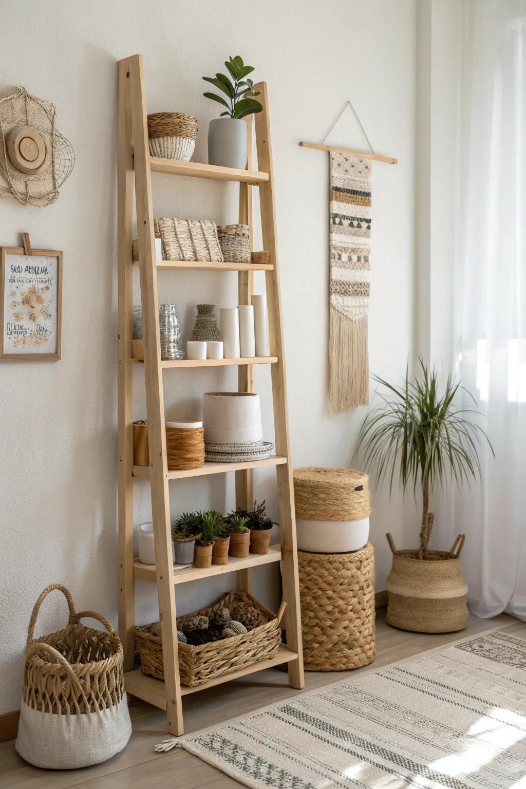 Elevate your craft room with vertical shelving magic—where simplicity meets style and functionality.
