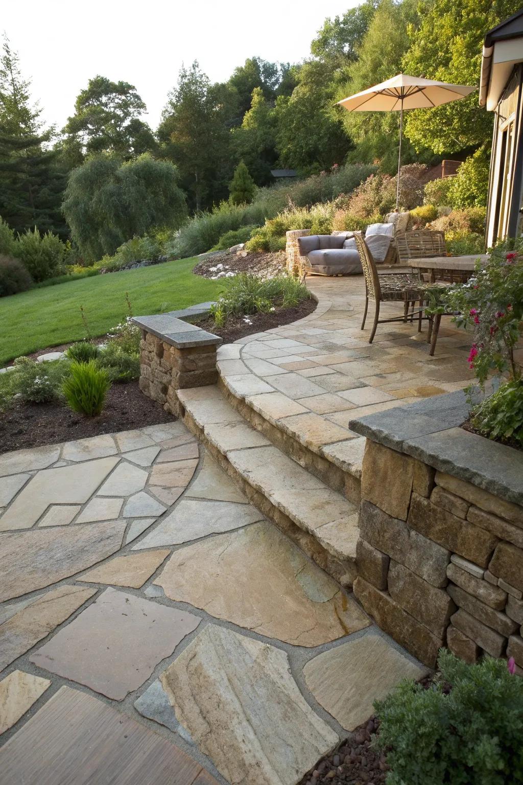 Master the Art of Patio Design: Elegant Sloped Solutions for Effortless Drainage
