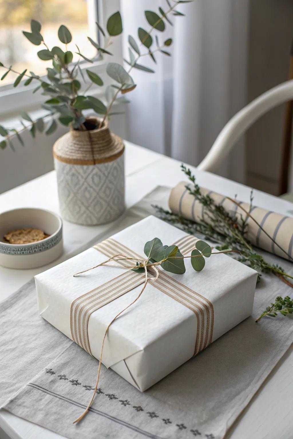 Unwrap the fun with this sticky surprise! 🎁✨ #ScandiBoho #GiftWrapping