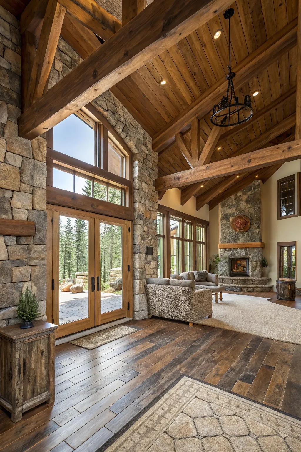Natural materials add warmth and character to any space.