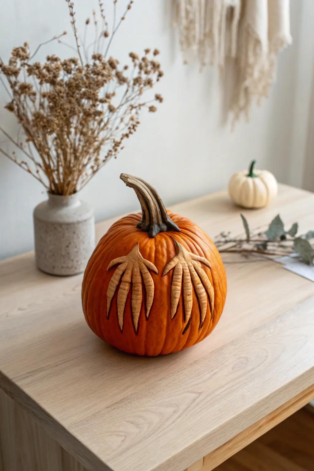 Embrace the elegance of fright with these beautifully carved monster claws.
