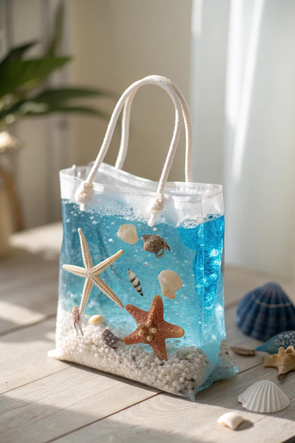 Dive into a world of imagination with our ocean-themed sensory bag, where simplicity meets the wonders of the sea.
