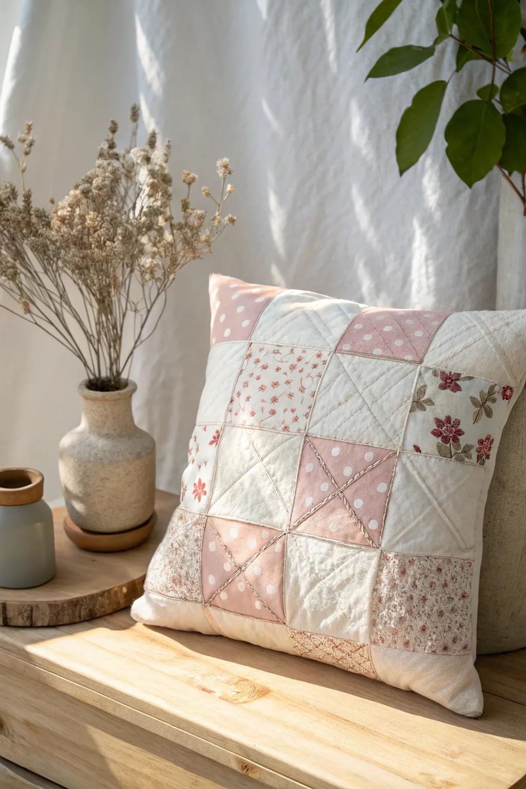 Discover the charm of simplicity with this beginner-friendly patchwork pillow project. Perfect for sparking creativity and warmth in your home.