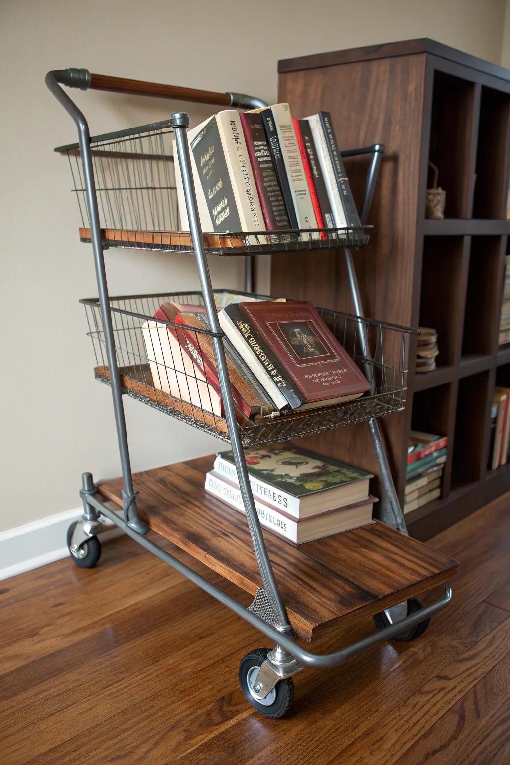 Transform your space with an industrial chic bookshelf—where creativity meets craftsmanship.